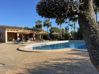 Großer Pool mit Poolhaus und 400 qm Sonnenterrassen